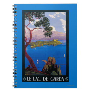 Lake Garda Travel Promotional Poster Notebook