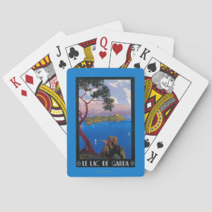 Lake Garda Travel Promotional Poster Playing Cards