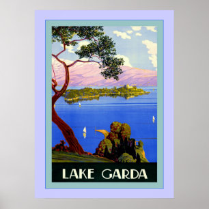 Lake Garda ~ Vintage Italian Travel Poster