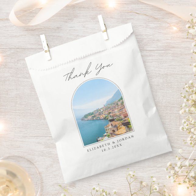 Lake Garda Wedding Favour Italy Photo Thank You Favour Bags (Clipped)