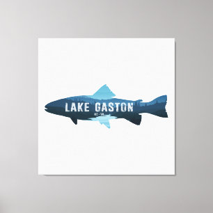 Lake Gaston North Carolina Virginia Fish Canvas Print