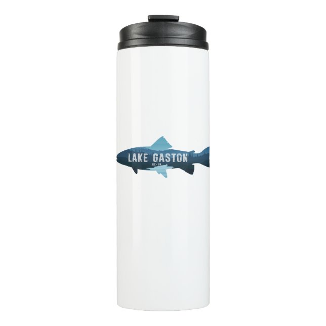 Lake Gaston North Carolina Virginia Fish Thermal Tumbler (Front)