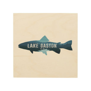 Lake Gaston North Carolina Virginia Fish Wood Wall Art