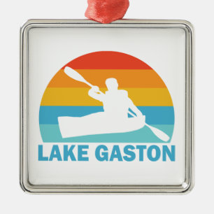 Lake Gaston North Carolina Virginia Kayak Metal Tree Decoration