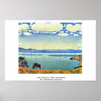 Lake Geneva From Chexbres By Ferdinand Hodler Poster