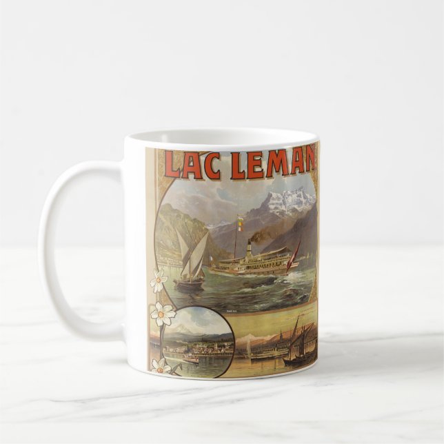 Lake Geneva Travel Coffee Mug (Left)