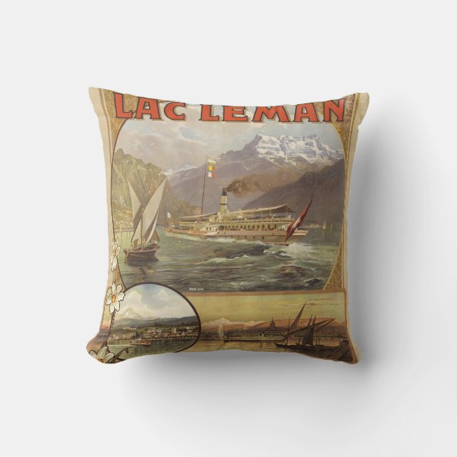Lake Geneva Travel Cushion (Front)