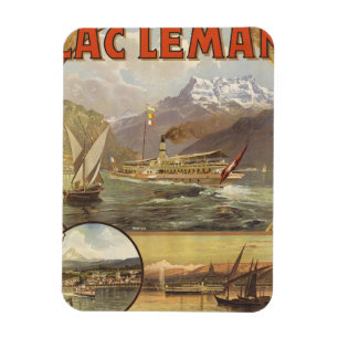 Lake Geneva Travel Magnet