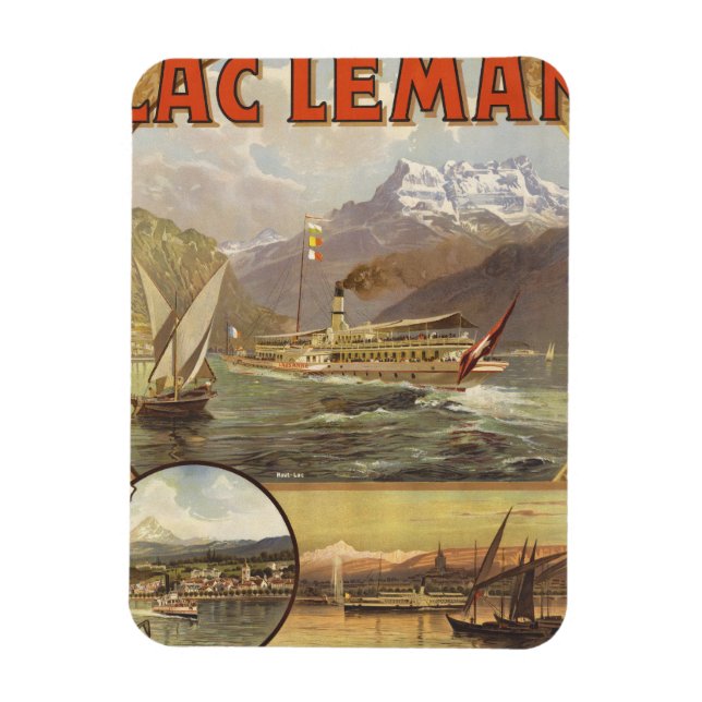 Lake Geneva Travel Magnet (Vertical)