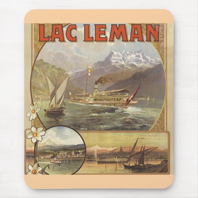 Lake Geneva Travel Mouse Mat (Front)