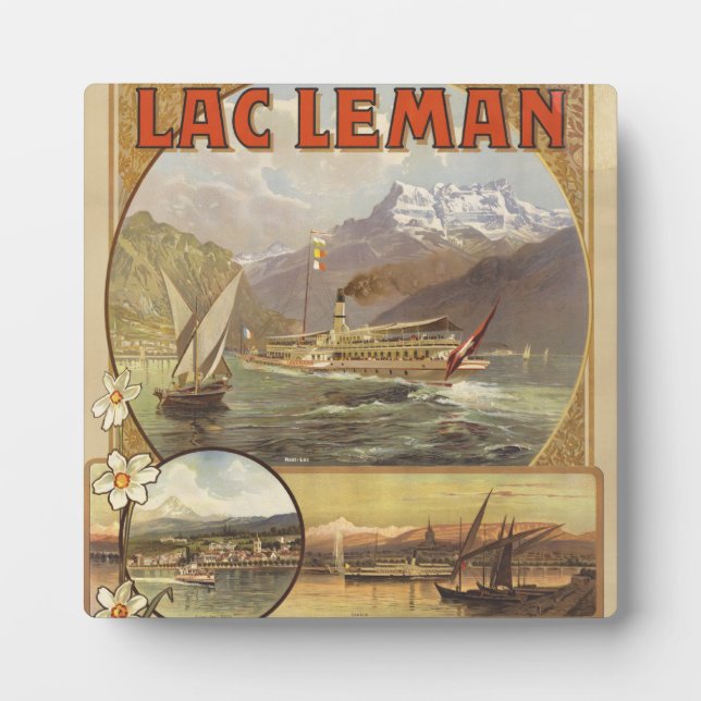 Lake Geneva Travel Plaque (Front)