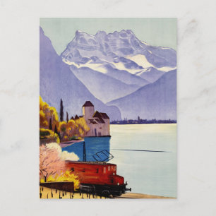 Lake Geneva Travel Postcard