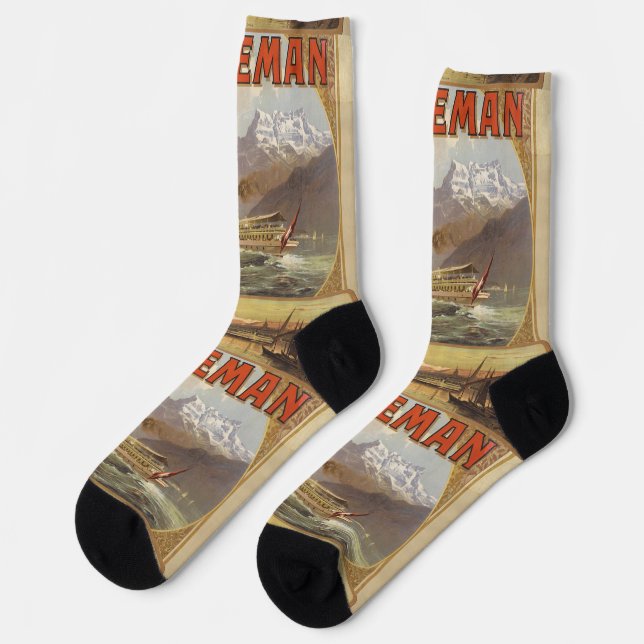 Lake Geneva Travel Socks (Left)