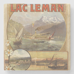 Lake Geneva Travel Stone Coaster