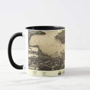 Lake Geneva Vintage Map Mug