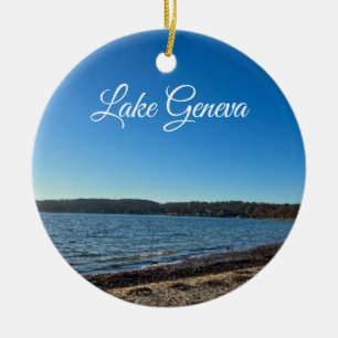 Lake Geneva Wisconsin Ceramic Ornament