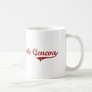 Lake Geneva Wisconsin Classic Design Coffee Mug