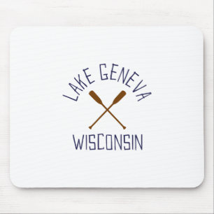 Lake Geneva Wisconsin Outdoors Vintage 1 Mouse Mat