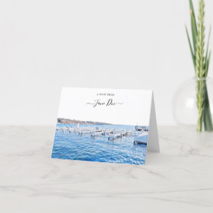 Lake Geneva Wisconsin Personalised Note Card