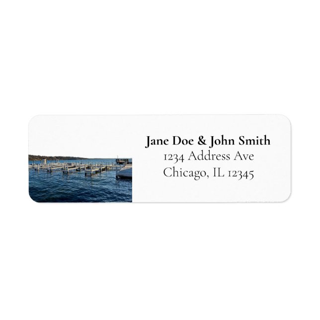 Lake Geneva Wisconsin Return Address Label (Front)