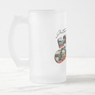 Lake George New York Frosted Glass Beer Mug