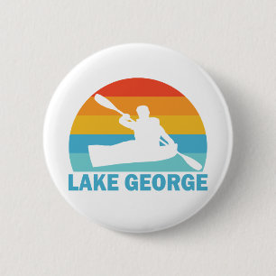 Lake George New York Kayak 6 Cm Round Badge