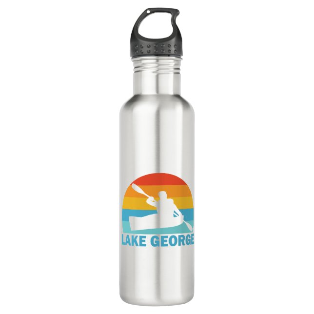 Lake George New York Kayak 710 Ml Water Bottle (Front)