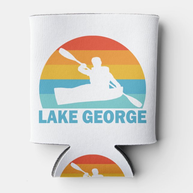 Lake George New York Kayak Can Cooler (Front)