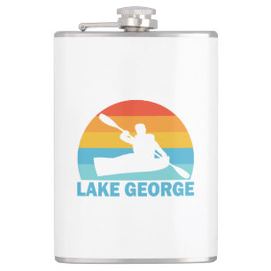 Lake George New York Kayak Hip Flask