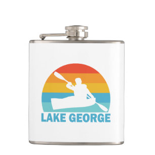 Lake George New York Kayak Hip Flask