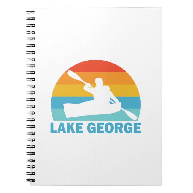 Lake George New York Kayak Notebook (Front)