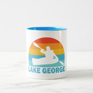Lake George New York Kayak Two-Tone Coffee Mug