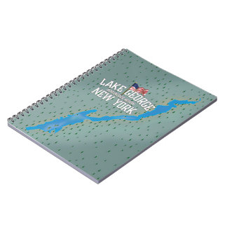 Lake George New York Map Notebook