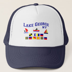 Lake George NY Signal Flags Trucker Hat