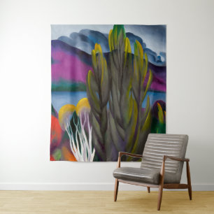 Lake George White Birch Georgia O'keeffe Tapestry