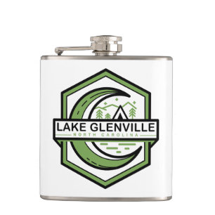 LAKE GLENVILLE moon hexa Hip Flask
