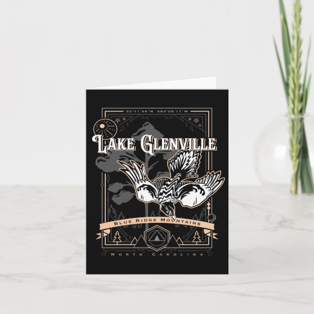 LAKE GLENVILLE north carolina geobird Holiday Card (Front)