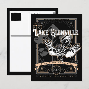 lake glenville north carolina geobird postcard