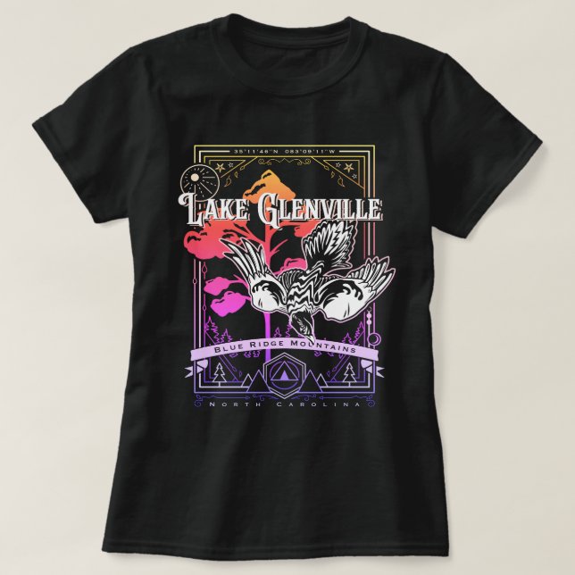 lake glenville north carolina geobird T-Shirt (Design Front)