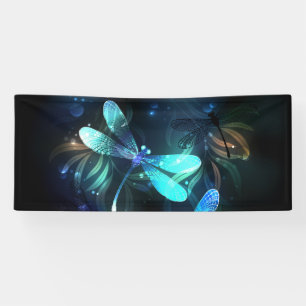 Lake Glowing Dragonflies Banner
