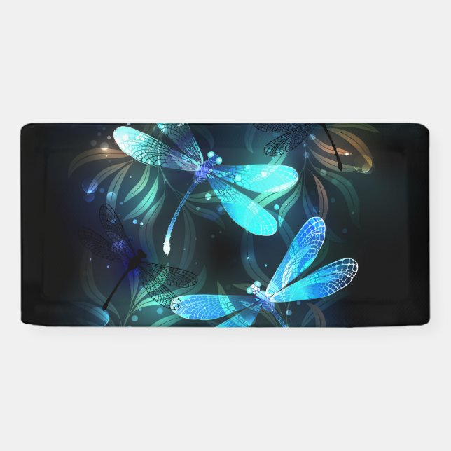 Lake Glowing Dragonflies Banner (Horizontal)