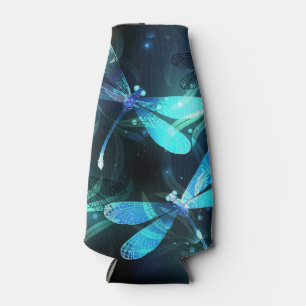 Lake Glowing Dragonflies Bottle Cooler