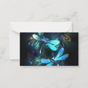 Lake Glowing Dragonflies Card