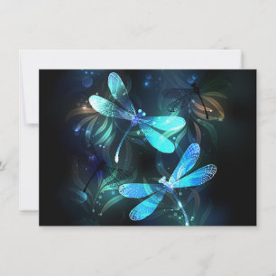 Lake Glowing Dragonflies Card