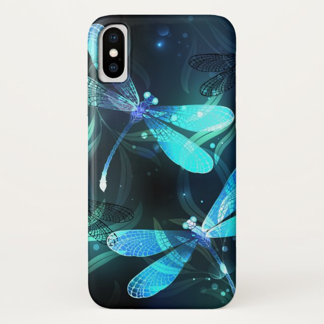 Lake Glowing Dragonflies Case-Mate iPhone Case (Back)