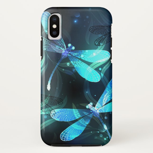 Lake Glowing Dragonflies Case-Mate iPhone Case (Back)