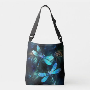 Lake Glowing Dragonflies Crossbody Bag