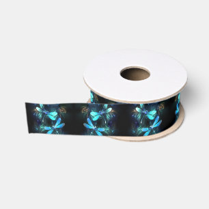 Lake Glowing Dragonflies Grosgrain Ribbon