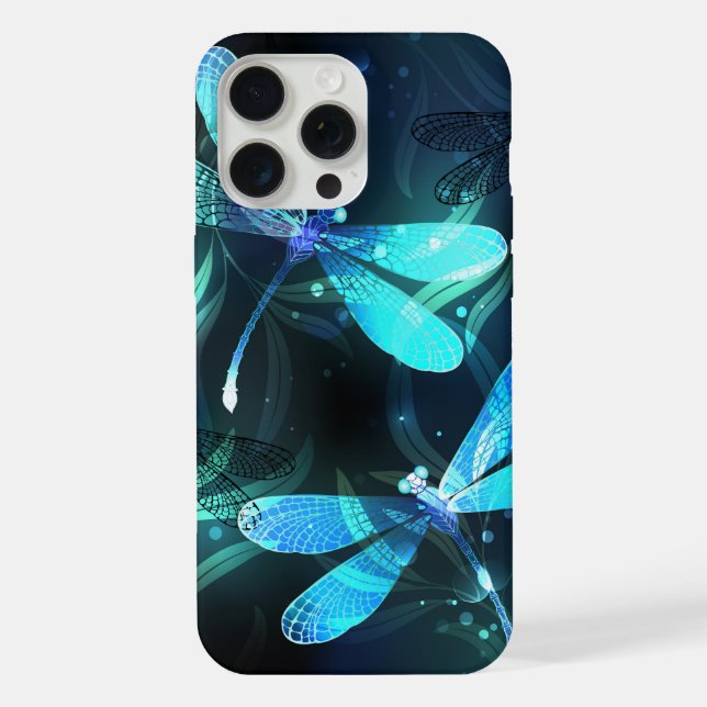 Lake Glowing Dragonflies iPhone Case (Back)
