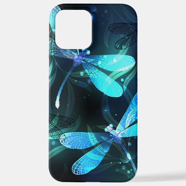 Lake Glowing Dragonflies iPhone Case (Back)